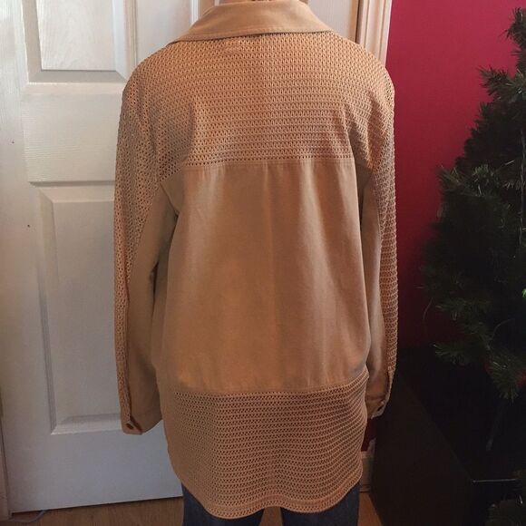 Reflections faux suede jacket sz Missy L - Picture 3 of 5